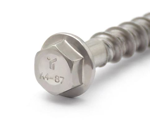 SS316 Hex Flange Head Cut Bottom Anchor Bolt Concrete Cement Self Tapping Bolt