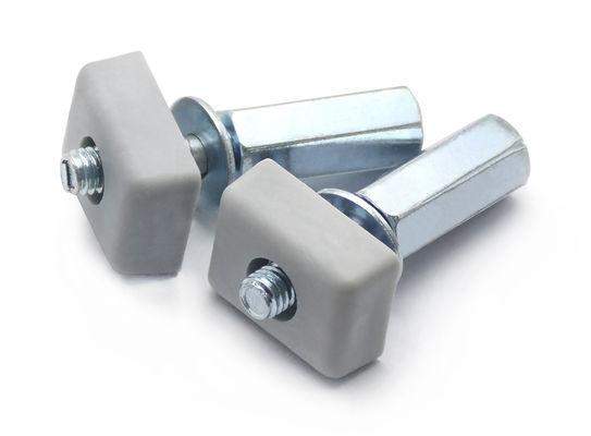 M6 Hexagon Prism Bolt And  PA Rectangle Nut For Elevator Car Wall