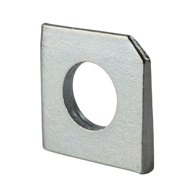 DIN435 DIN434 Q235 Square Beveled / Taper Washers Widely For Building Industry