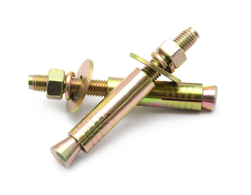 Zinc Sleeve Elevator Expansion Anchor Bolt With Spring Washer Carbon Steel / Galvanized