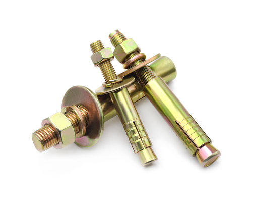 Zinc Sleeve Elevator Expansion Anchor Bolt With Spring Washer Carbon Steel / Galvanized