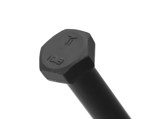 35K Carbon Steel DIN 931 Bolts Half Threaded Black Oxide Quenching M8 - M30 Class 8.8
