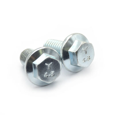 YJT 1047 Grade 4.8 Hexagonal Flange Waterproof Bolt Galvanization Zinc Plating