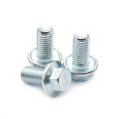 YJT 1047 Grade 4.8 Hexagonal Flange Waterproof Bolt Galvanization Zinc Plating