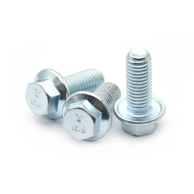 Grade 10.9 Zinc Plated Hex Head Bolts With Flange Waterproof For Barn Construction