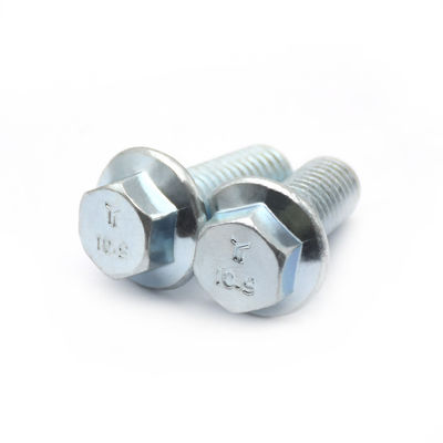 Grade 10.9 Zinc Plated Hex Head Bolts With Flange Waterproof For Barn Construction