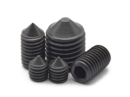 High Strength Grub Screw Fasteners DIN914 DIN913 Steel Hex Socket Cone Point Set Screw