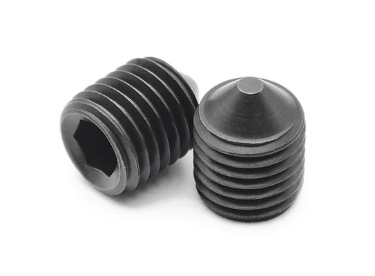 High Strength Grub Screw Fasteners DIN914 DIN913 Steel Hex Socket Cone Point Set Screw