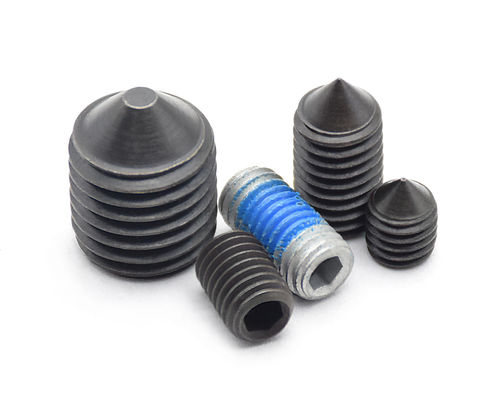 High Strength Grub Screw Fasteners DIN914 DIN913 Steel Hex Socket Cone Point Set Screw
