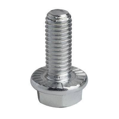 Hex Head Flange Industrial Bolt DIN6921 EN 1665 With Serration Class 8.8 / 10.9