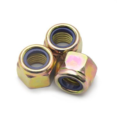 DIN985 Prevailing Torque Hexagon Thin Nuts With Non Metallic Insert Class 4 5 8