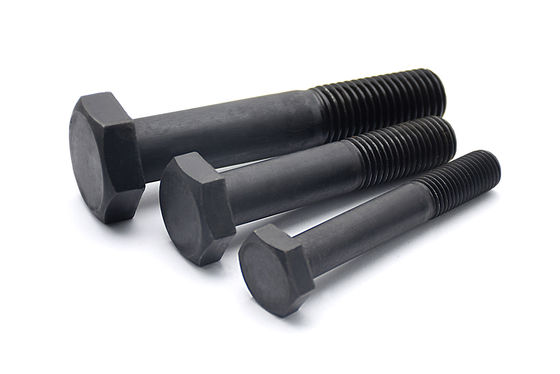 Partially Threaded Hexagon Head Bolts Blackened Carbon Steel DIN931-1 ISO EN 4014