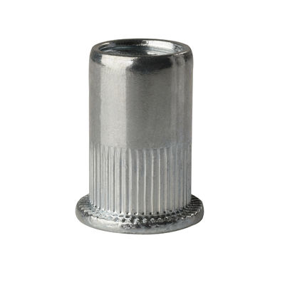 Flat Head Rivets Nut With Vertical Grain ML08AL Zinc Plated Cold Heading Steel