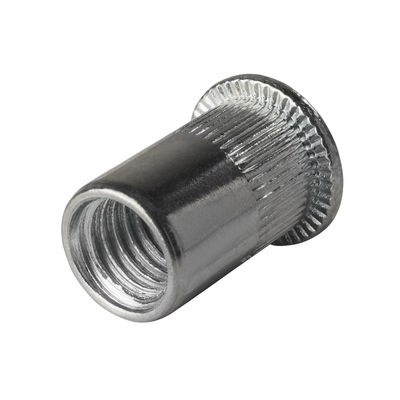 Flat Head Rivets Nut With Vertical Grain ML08AL Zinc Plated Cold Heading Steel
