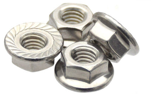 Stainless Steel SUS304 Hexagon Flange Nuts Din 6923 ISO 4161