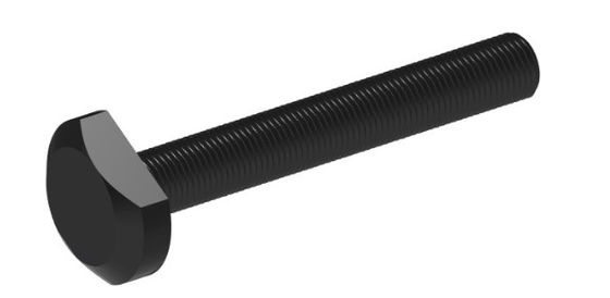 Blacked Carbon Steel 35K / 40Cr T Bolts Fine Pitch Thread Class 8.8 10.9